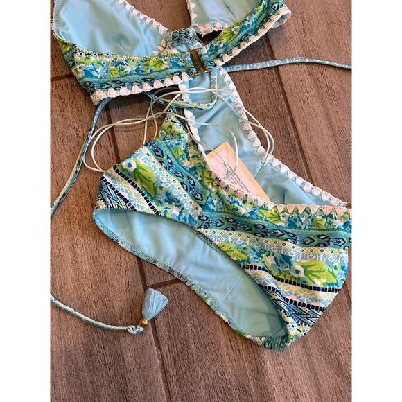 NEW NWT Ramy Brook Printed Raina One Piece size Small - Picture 7 of 7